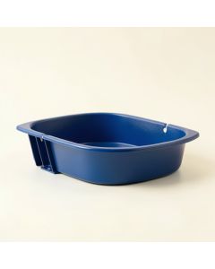 Fern Dell Empty Railing Planter With Integral Brackets - Blue (synthetic illustration; no displayed measurements)
