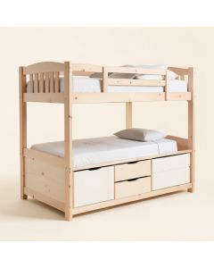 Tena Stairway Over Bunk Bed With 6 Drawers (synthetic illustration; no displayed measurements)