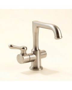 Artifacts® Deck-Mount Bridge Kitchen Sink Faucet With Lever Handles And Sidespray (synthetic illustration; no displayed measurements)