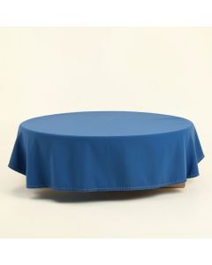 Ash Bridge Flat Bed Sheet - Blue (synthetic illustration; no displayed measurements)