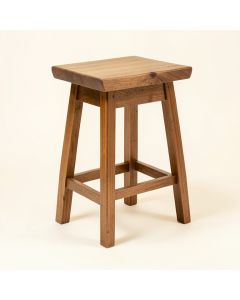Solid Wood Bar & Counter Stool (synthetic illustration; no displayed measurements)