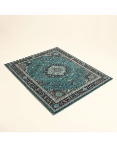 Dutcher Power Loom Teal/Charcoal/Aqua Rug (synthetic illustration; no displayed measurements)