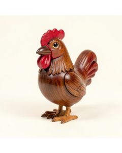 Silvana Wood Mini Rooster Puppet (synthetic illustration; no displayed measurements)