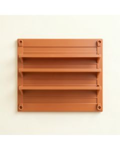 Fern Crossing Empty Wall-Mounted Tool Organizer Panel - Terracotta (synthetic illustration; no displayed measurements)