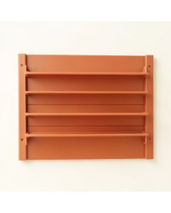 Heath Brook Empty Wall-Mounted Tool Organizer Panel - Terracotta (synthetic illustration; no displayed measurements)