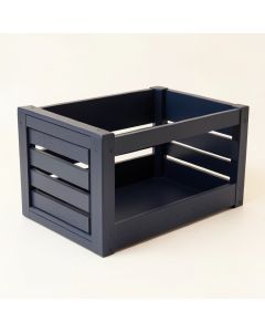 Fern Edge Empty Furniture-Style Pet Crate - Navy (synthetic illustration; no displayed measurements)