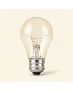 60 Watt , St64 Incandescent , Dimmable Light Bulb , Warm White E26/Medium ( Standard ) Base (synthetic illustration; no displayed measurements)