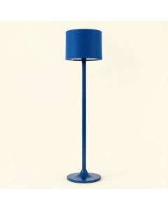 Dawn Crossing Floor Lamp With A Plain Fabric Shade - Blue (synthetic illustration; no displayed measurements)