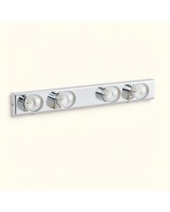Gildersleeve 4-Light Dimmable Polished Chrome Vanity Light (synthetic illustration; no displayed measurements)