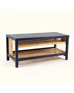 Field Edge Shoe Storage Bench - Navy (synthetic illustration; no displayed measurements)