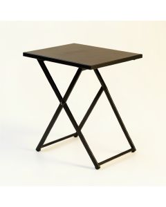 Wren Canyon Compact Balcony Table - Black (synthetic illustration; no displayed measurements)