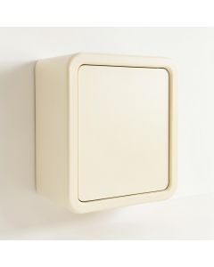 Cedar Dell Wall-Mounted Laundry Cabinet - Cream (synthetic illustration; no displayed measurements)
