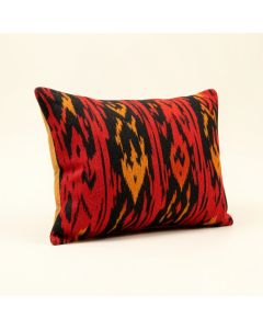 Lunar Sky Ikat Accent Cotton Lumbar Pillow (synthetic illustration; no displayed measurements)