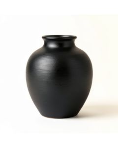 Hill Arc Empty Decorative Vase - Black (synthetic illustration; no displayed measurements)