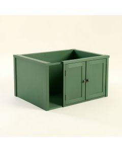 Summit Branch Empty Furniture-Style Litter Enclosure - Green (synthetic illustration; no displayed measurements)
