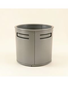 Lake Crest Closed Garden Compost Bin - Gray (synthetic illustration; no displayed measurements)