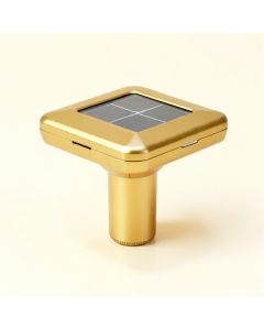 Gold Solar Powered Integrated Led Pathway Light (synthetic illustration; no displayed measurements)