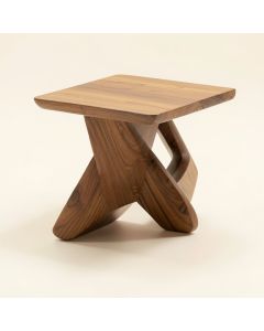 Christensen Solid Wood Abstract End Table (synthetic illustration; no displayed measurements)