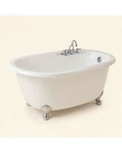 68 '' X 34 '' Clawfoot Soaking Acrylic Bathtub (synthetic illustration; no displayed measurements)