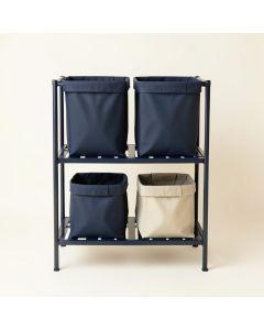 Oak Canyon Laundry Sorting Station With Plain Removable Bags - Navy (synthetic illustration; no displayed measurements)