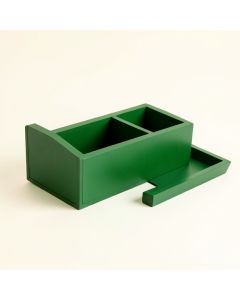 Juniper Bend Empty Coffee-Station Organizer - Green (synthetic illustration; no displayed measurements)