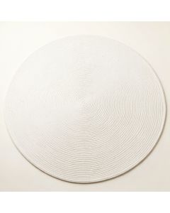 Aspen Crest Round Area Rug - White (synthetic illustration; no displayed measurements)