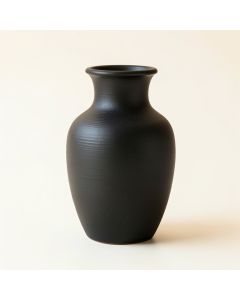 Dawn Crest Empty Decorative Vase - Black (synthetic illustration; no displayed measurements)