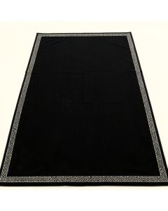 Dune Crest Rectangular Area Rug - Black (synthetic illustration; no displayed measurements)