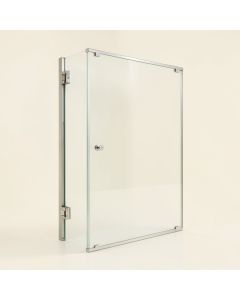Soho 24 '' X 70 '' Hinged Frameless Shower Door Magnalock™ Technology (synthetic illustration; no displayed measurements)