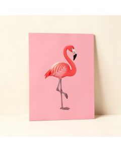 Rondon A Pink Flamingo Paper Print (synthetic illustration; no displayed measurements)