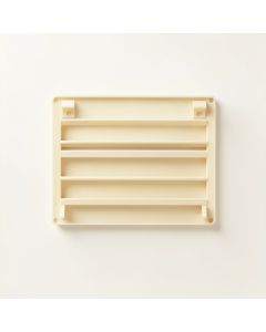Dune Bend Empty Wall-Mounted Tool Organizer Panel - Ivory (synthetic illustration; no displayed measurements)