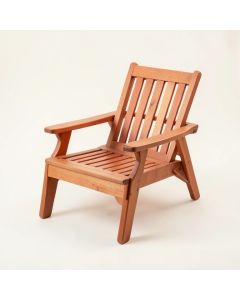 Cedar Dale Outdoor Lounge Chair - Terracotta (synthetic illustration; no displayed measurements)