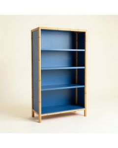 Pine Branch Freestanding Bookcase - Blue (synthetic illustration; no displayed measurements)