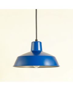 Glen Bridge Pendant Light Suspended From One Plain Cable - Blue (synthetic illustration; no displayed measurements)