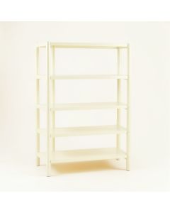 Meadow Arc Empty Seed-Starting Shelving Unit Without Lights - Ivory (synthetic illustration; no displayed measurements)