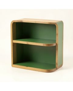 Cedar Arc Empty Mug-Storage Cabinet Insert (synthetic illustration; no displayed measurements)
