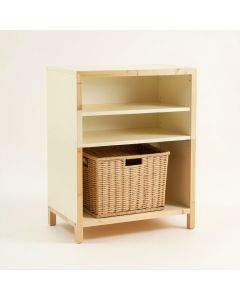 Ridge Canyon Freestanding Pull-Out Hamper Cabinet - Cream (synthetic illustration; no displayed measurements)