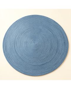 Field Bluff Round Area Rug - Blue (synthetic illustration; no displayed measurements)