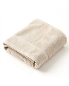 Ash Brook Bath Towel - Beige (synthetic illustration; no displayed measurements)