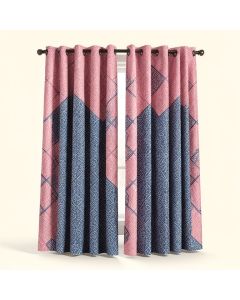Brookvale Moroccan Old Fashion Ottoman Arch Door Surrounded By Digital Featured Sacred Geometry Motif Graphic Print & Text Semi-Sheer Rod Pocket Curtain Panel (synthetic illustration; no displayed measurements)