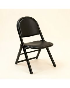 Ridge Crest Folding Outdoor Chair - Black (synthetic illustration; no displayed measurements)