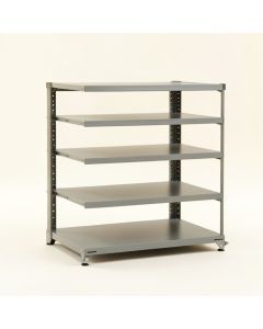 Olive Bend Desktop Shelving Unit - Gray (synthetic illustration; no displayed measurements)
