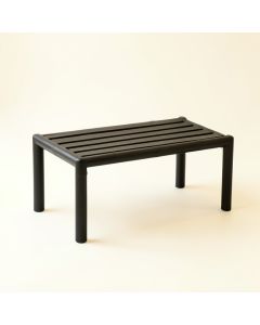 Harbor Bluff Indoor Bench - Black (synthetic illustration; no displayed measurements)