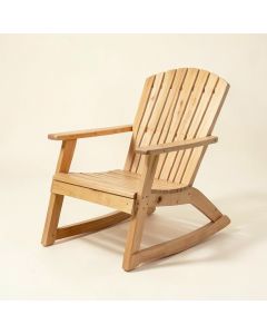 Amayah Solid Pine Wood Patio Rocking Chair (synthetic illustration; no displayed measurements)