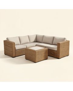 Merton 7 Piece Rattan Sectional Seating Group With Cushions (synthetic illustration; no displayed measurements)