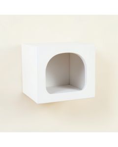 Vale Falls Wall-Mounted Cat Perch - White (synthetic illustration; no displayed measurements)