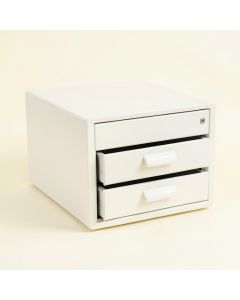 Glen Bridge Small-Parts Storage Drawer Cabinet - White (synthetic illustration; no displayed measurements)