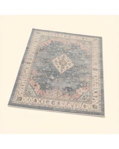 Ramiro Oriental Gray/Blue/Beige/Pink Area Rug (synthetic illustration; no displayed measurements)