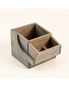 Meadow Arc Empty Coffee-Station Organizer - Gray (synthetic illustration; no displayed measurements)