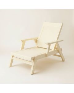 Hazel Canyon Outdoor Lounge Chair - Cream (synthetic illustration; no displayed measurements)